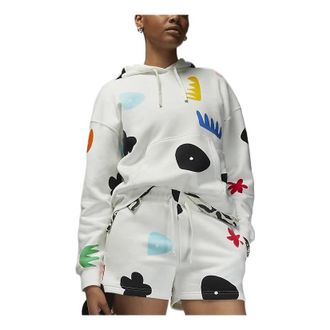 Nike Jordan (WMNS) Air Jordan Artist Series by Mia Lee Fleece Hoodie White DQ4606-133