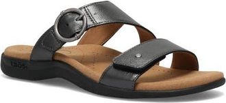 Taos Westside Slide Sandal in Black Metallic at Nordstrom, Size 11