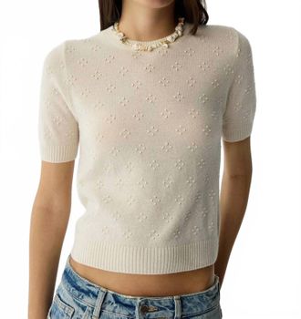 Guest In Residence Compass Sweater Tee In Cream