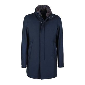 Herno Winter Jackets, male, Blue, Size: 3XL Giubbotto