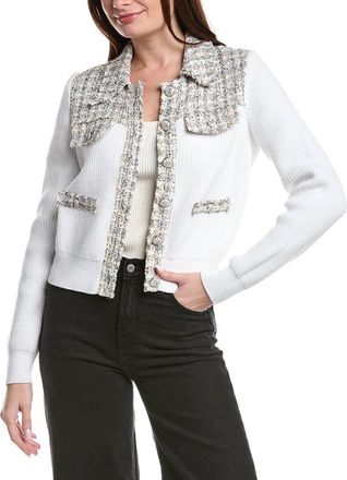 Central Park West Tweed Sweater Jacket