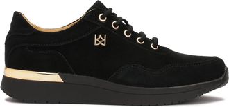Kazar Suede zwarte sneakers - Dames - Sneakers - Zwart - 37 EU - Su&egrave;de - Schoenen