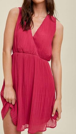 Wishlist Haylea Dress In Magenta