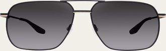 Barton Perreira Mens Royale Titanium Aviator Sunglasses