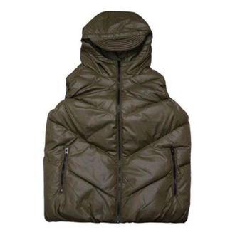 Converse (WMNS) Converse Down Vest Asia Sizing Green 10019006-A01
