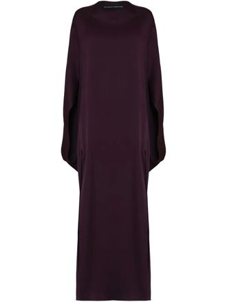 Gloria Coelho long-sleeve maxi dress - Red