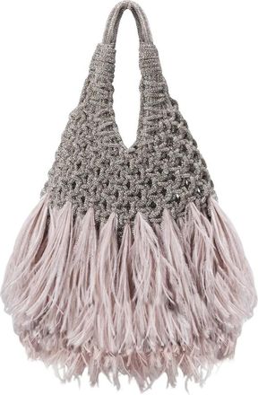 Hibourama Bags Vannifique Plumes - Dames - Handtassen - Grijs - ONE Size - Tassen