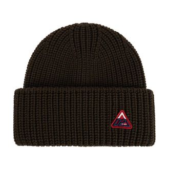 Dsquared2 Gorro de lana con logo aplicado - Accessories - Hombre - Marr&oacute;n - ONE SIZE