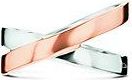 Calvin Klein Anillo De Dos Tonos Elliptical