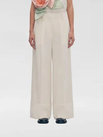 Simone Rocha Pantaloni palazzo in misto lana vergine