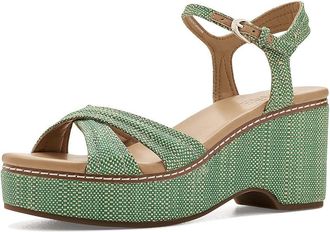 Naturalizer Dovie Womens Wedge Shoes Green : 10.5 M (B), Suede