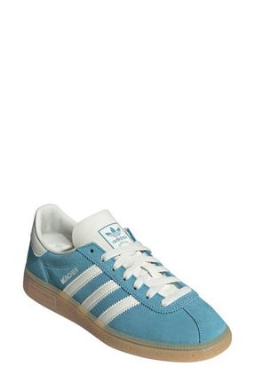 adidas M&uuml;nchen Sneaker in Blue/Off White/Silver at Nordstrom, Size 12