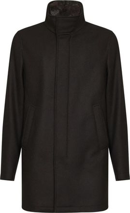 Herno Jassen - Heren - Mantel - Bruin - L - Jassen