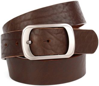 Anthoni Crown Lederg&uuml;rtel ANTHONI CROWN, Damen, Gr. 11,5, braun, Leder, unifarben, G&uuml;rtel Lederg&uuml;rtel, mit Oberfl&auml;chennarbung