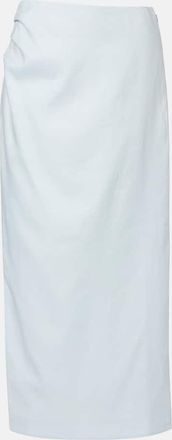 Sir. Linen midi skirt