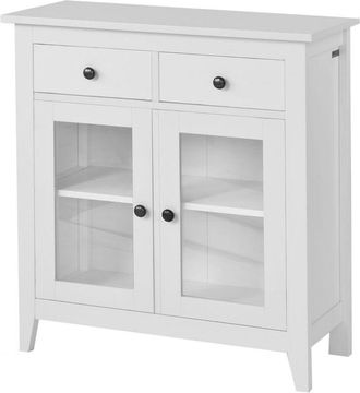 SoBuy Estanteria Con 2 Puertas, Armario Bajo, Consola Mesa Madera Escritorio Blanco, Estanteria De Cocina, Blanco Fsb05-w Sobuy Es