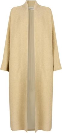 Cortana Silence Long Coat - Dames - Mantel - Geel - L - Katoen - Jassen