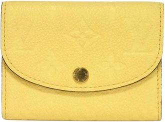 Louis Vuitton Pre-owned Wallets, female, Yellow, Size: ONE SIZE Pre-owned Canvas Wallet