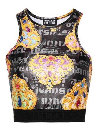 Versace Jeans Couture Baroque print top