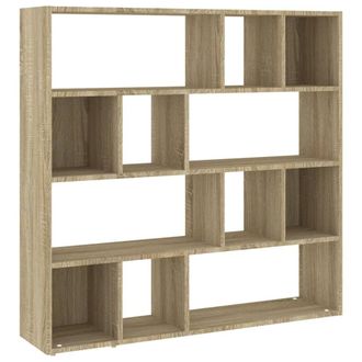 Berkfield Home Book Cabinet/Room Divider Sonoma Oak 105x24x102 cm in Brown | Size: 105 x 24 x 102 cm