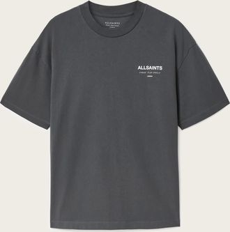 AllSaints Cotton Underground Oversized Crew Neck T-Shirt, Size: XXL