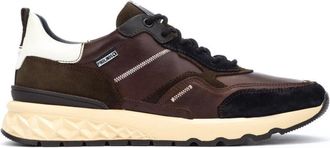 Pikolinos Schoenen, Heren, Bruin, 43 EU, Leer, Bruine leren herensneaker - Aranda