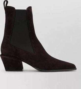 PARIS TEXAS suede leather knee-high boots
