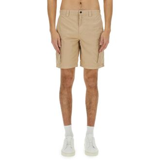 Woolrich Gabardine Cargo Shorts - Heren - Korte broeken - Beige - Maat: W31 Gabardine