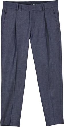 Karl Lagerfeld Pantalone Neat - Heren - Slim Fit Broeken - Blauw - L - Katoen - Broeken