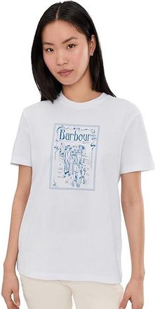 Barbour Hambleton T-shirt Womens Clothing White : 10, Cotton