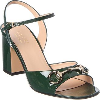 Gucci Horsebit Patent Sandal