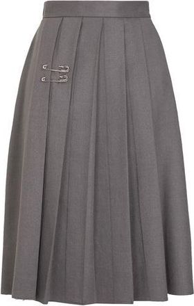 8 by YOOX PLEATED MIDI SKIRT