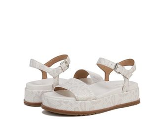 Naturalizer Zane Womens Sandals Beige Snake Pattern Faux Leather : 10.5 M (B)