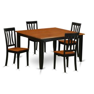 East West Furniture 5 Pc Dining room set-Dining Table and 4 Wooden Dining Chairs