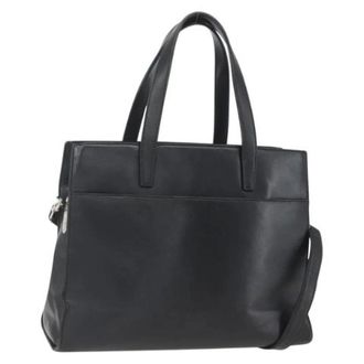 Loewe Pre-owned Leren Tote - Dames - Pre-owned - Zwart - Maat: ONE Size Leer