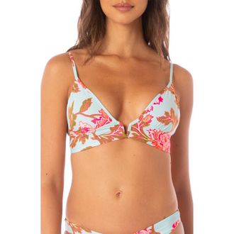 Maaji Paradiso Reversible Bikini Top in Blue at Nordstrom Rack, Size Medium