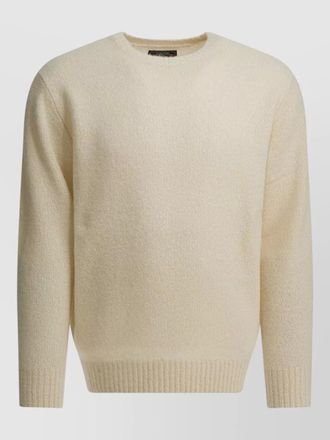 Beams Plus knitwear textured fabric cuffs hem finish
