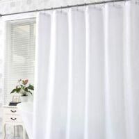 OEM Cortina De Ducha Antimoho, De Poli&eacute;ster Grueso, 120 X 180 Cm, Impermeable, Con Ojales Y Ganchos, Blanca - Crezuo