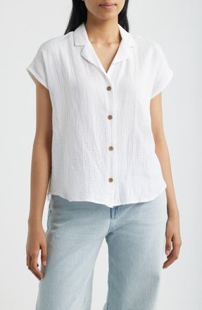 Beach Lunch Lounge Lexi Gauze Top in White at Nordstrom, Size X-Small