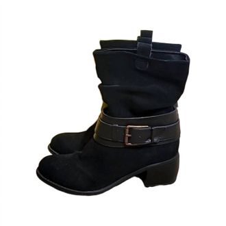 Kenneth Cole Womens Curve Ball Heeled Boots In Black