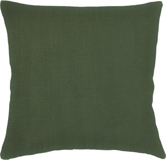 Anaya with Love So Soft Linen Euro Pillow with Down Alternative Insert in Spruce at Nordstrom, Size 26X26