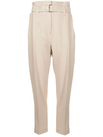 Goodious cropped belted trousers - women - Polyester - 1 - Neutrals