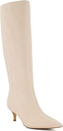 Dune London Smooth Womens Boots Ecru Leather : 37 (US Womens 7) B - Medium