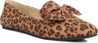 London Rag Remee Bow Loafer in Leopard at Nordstrom Rack, Size 10