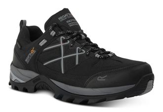 Regatta Mens Walking Shoes Trainers Waterproof Samaris iii Low Lace Up black granite - Size UK 10