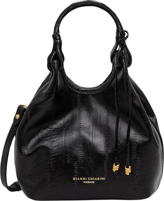 Gianni Chiarini Tassen, Dames, Zwart, ONE Size, Leer, Dua Crossbody Tas