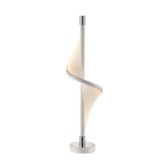 Lucande Lucande L&aacute;mpara De Mesa edano En Blanco Textura, Tela, Tejido, Seda