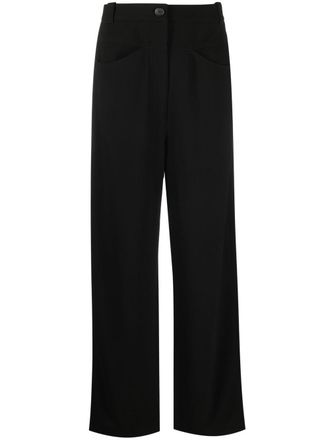 Khaite Straight broek - Zwart