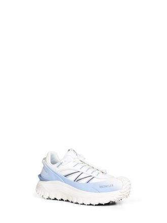 Moncler Mens Sneakers Blue-White Multicolour Cotton Trainers