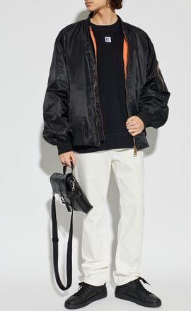 Balmain Sweatshirt With Embroidered Logo, Mens, Black